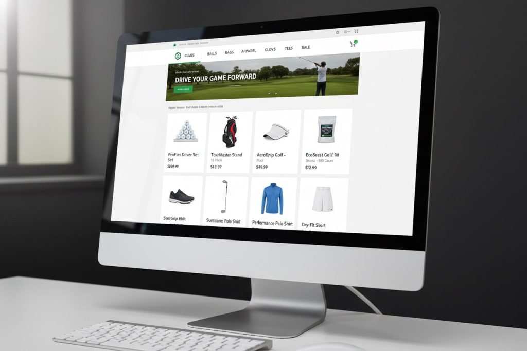 computersk rm med golf webshop