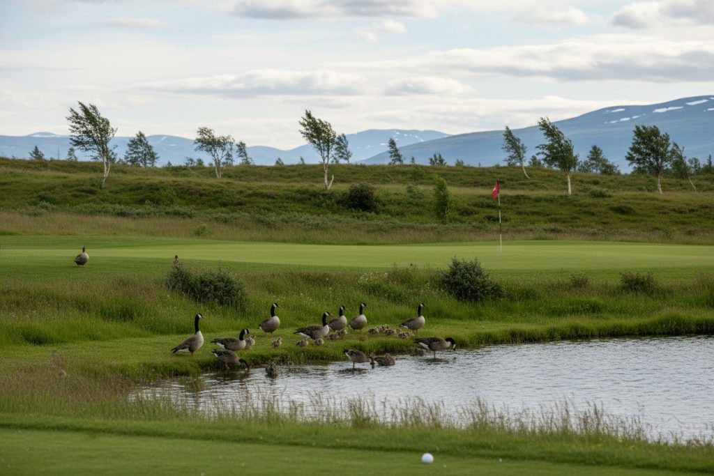 fugleliv p golfbanen