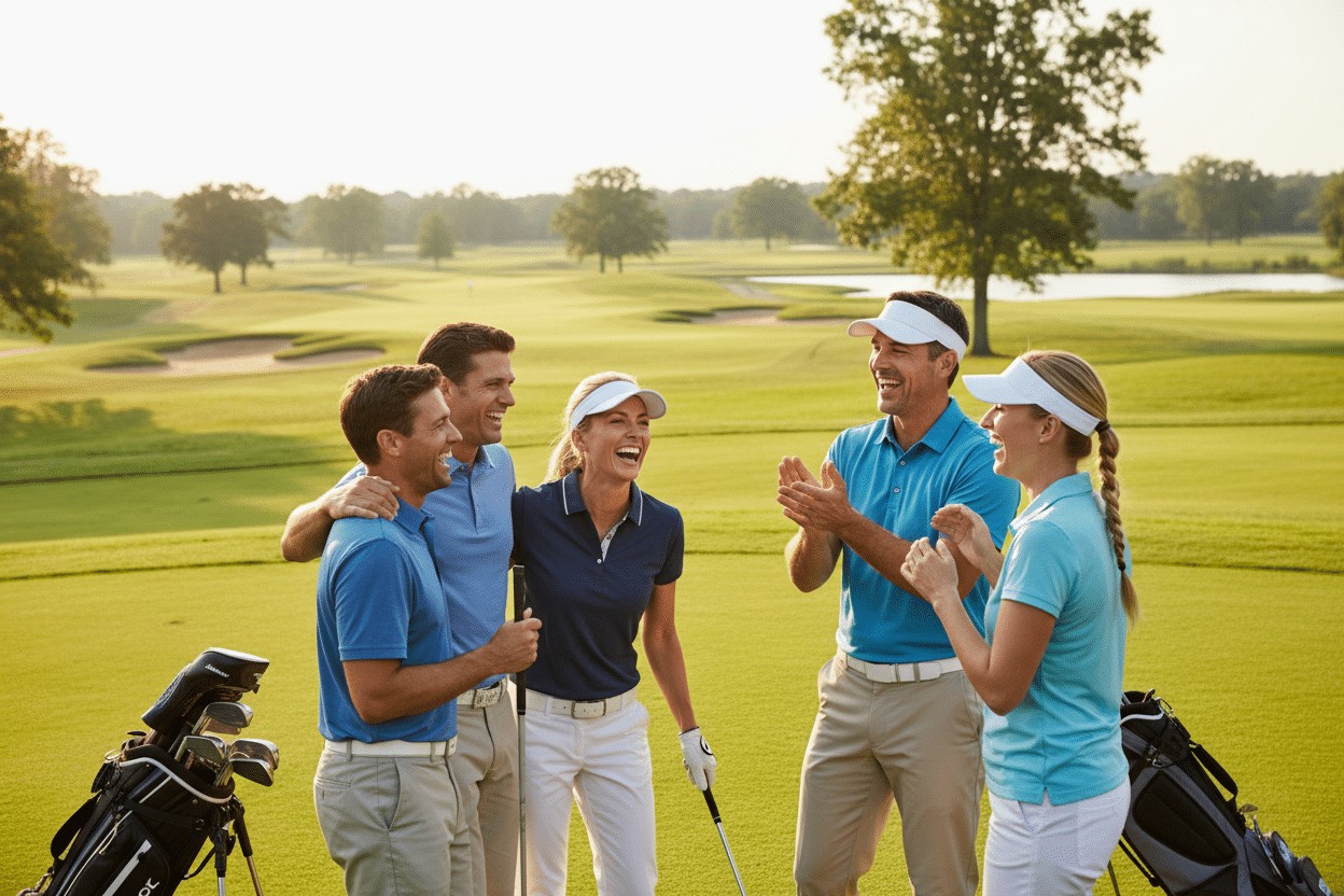 Top artikler 2026 Golfstart.dk golfspillere fejrer sammen p greenen